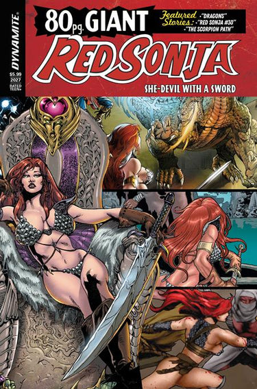 Red Sonja 80 Page Giant #1 (One Shot) Cvr B Roberto Castro Retro Variant comic book cover
