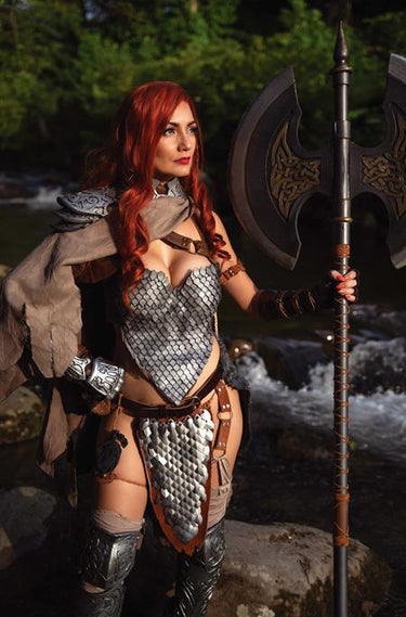 Red Sonja Barbarella #3 Cvr I INC 1:10 Cosplay Ivy Red Sonja Virgin Variant comic book cover