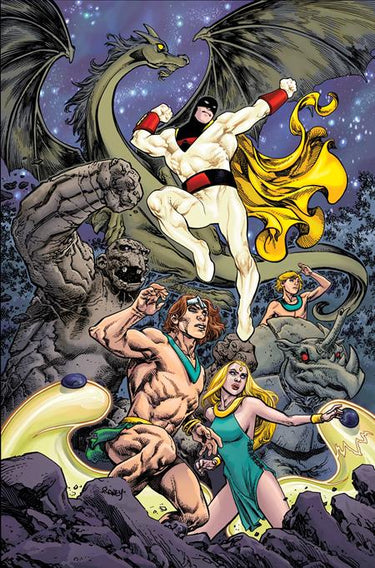 Space Ghost Vs The Herculoids #5 Cvr G INC 1:10 Tom Raney Virgin Variant comic book cover