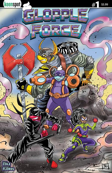 Glopple Force #1 Cvr A Johnny J Flores Glops Assemble comic book cover artwork by Johnny J. Flores