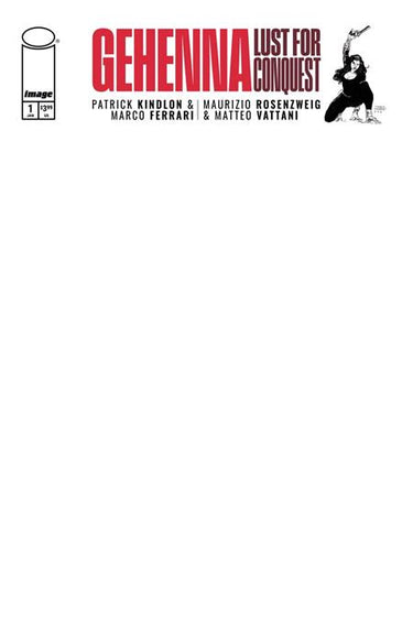 Gehenna Lust For Conquest #1 (Of 4) Cvr G Blank Sketch Variant comic book cover