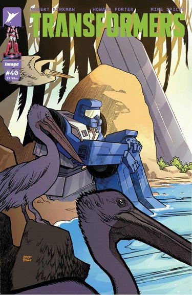 Transformers #40 Cvr E John Amor variant comic book cover, Image Comics 1:50 incentive edition
