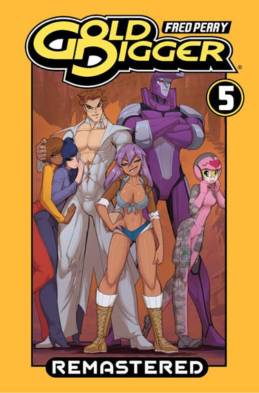 Gold Digger Remastered TP Vol 05 graphic novel cover artwork by Fred Perry