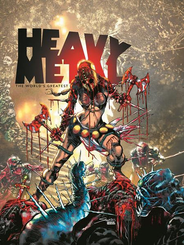 Heavy Metal Magazine HC #5 graphic novel cover artwork by John Stanisci