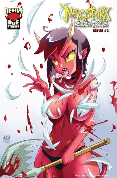 Mercy Sparx Heavens Devil #2 Dan Mendoza UV spot gloss variant comic cover by Massive Publishing