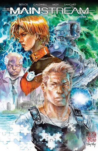 Mainstream Tp graphic novel cover artwork by Tony Moy