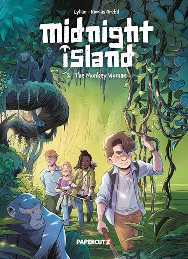 Midnight Island TP Vol 02 The Monkey Woman graphic novel by Papercutz on a white background