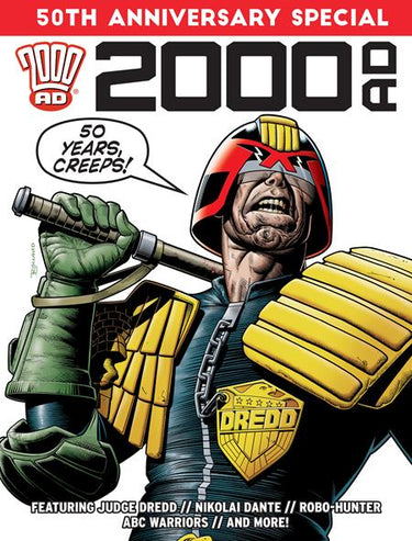 2000 Ad 50Th Anniversary Special comic book cover artwork by Brian Bolland