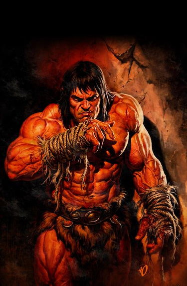 Conan the Barbarian #39 Ariel Olivetti virgin cardstock variant comic cover by Titan Comics