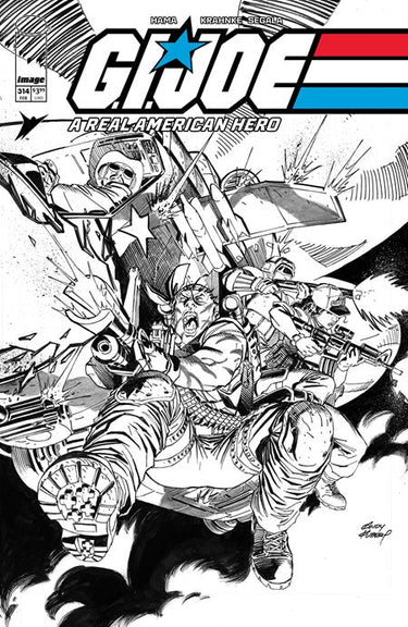 Gi Joe A Real American Hero #314 Cvr B Andy Kubert B&W Var