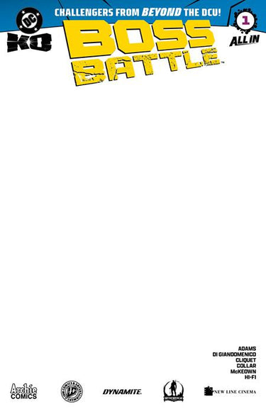 Dc K.O. Boss Battle #1 (One Shot) Cvr H Blank Card Stock Var - State of Comics