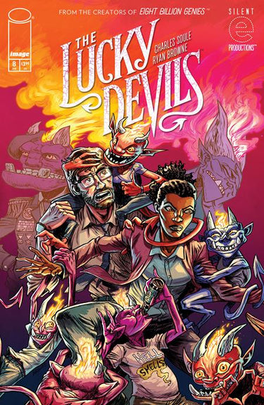Pre-order comic book Lucky Devils #8 of 9 Cover A by Ryan Browne, published by Image Comics, featuring dynamic comic art.