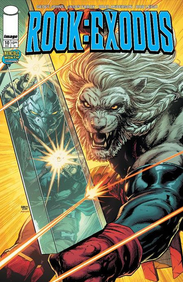 Pre-order comic book "Rook Exodus #10" by Image Comics featuring cover art by Jason Fabok and Brad Anderson, Invincible team-up.