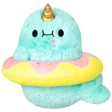 Mini Squishable Sparkles the Narwhal in Donut - State of Comics