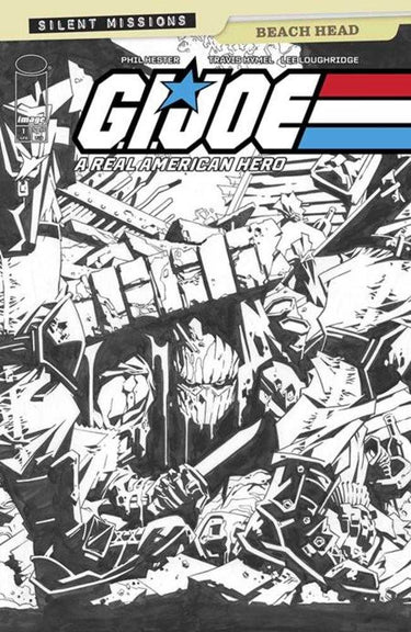 G.I. Joe A Real American Hero Beach Head #1 (One Shot) Cover C 1 in 10 Phil Hester Black & White Variant - State of Comics