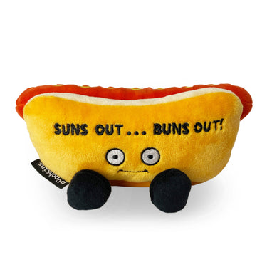 "Suns Out… Buns Out!" Plush Hotdog - State of Comics