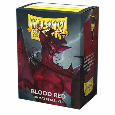 Arcane Tinmen Dragon Shield 100-pack blood red matte card sleeves, standard size, protective card supplies for collectible cards