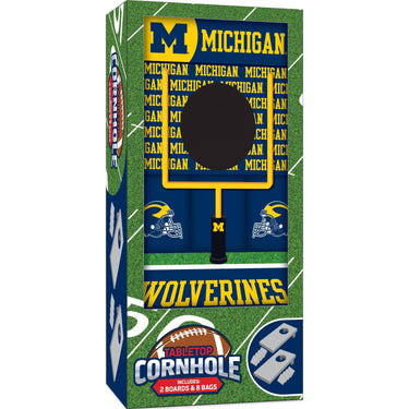Michigan Wolverines NCAA Tabletop Cornhole - State of Comics