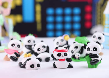 Panda Blind Box by BCmini showing a partially opened box revealing a cute panda figure inside.