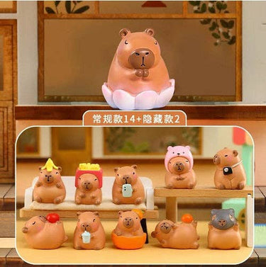 BCmini Capybara Mini Vol.2 blind box featuring a colorful, collectible capybara figure inside a sealed packaging.