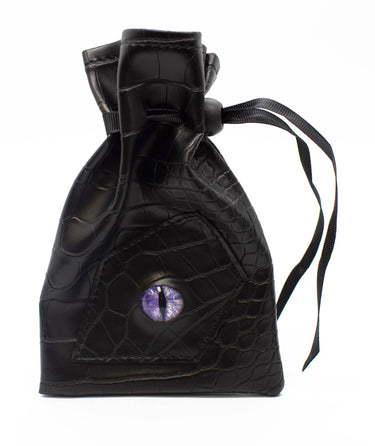 Old School Dice: Dragon Eye Dice Bag - Black Dragon - State of Comics
