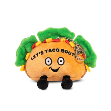"Let's Taco Bout It" Taco Plush Bag Charm - State of Comics