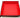Old School Dice: Square Rolling Tray - Red w/ Black Back - State of Comics