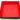 Old School Dice: Square Rolling Tray - Red w/ Black Back - State of Comics