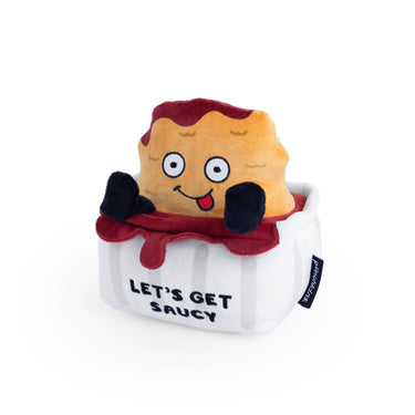 "Let'S Get Saucy" Plush Chicken Nugget Soft Cuddly Toy Cute - State of Comics
