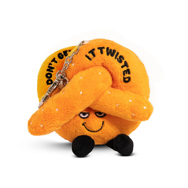 Don'T Get It Twisted Plush Pretzel Bag Charm Toy Funny Cute - State of Comics