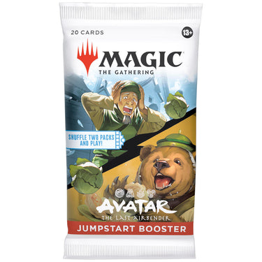 Magic The Gathering Avatar the Last Airbender Jumpstart booster pack, TCG card game by Wizards of the Coast, featuring themed card artwork.