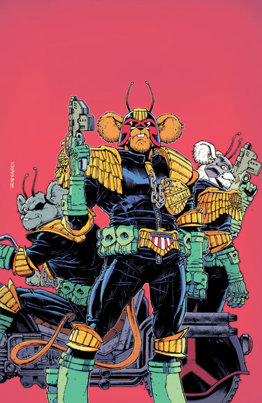 Judge Dredd/Biker Mice from Mars #1 Cvr G Andrew Krahnke Full Art Var RI 1:20 Variant cover by Andrew Krahnke