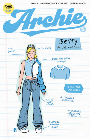 Archie #5 Cvr D Kano Character Design 1:10 Variant comic cover from Oni Press