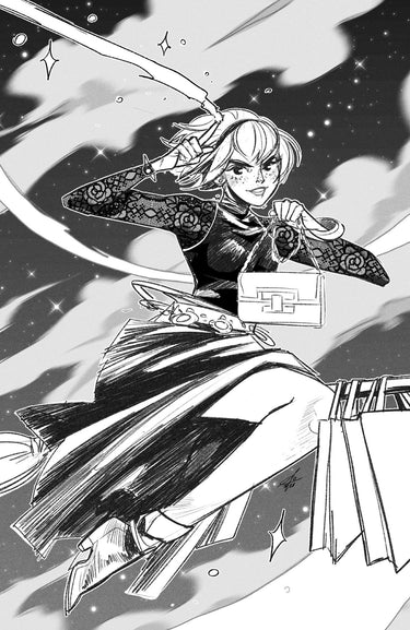 Sabrina The Teenage Witch #4 Cvr E black-and-white variant comic by Eleonora Carlini, Oni Press