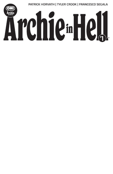 Archie in Hell #1 Cvr E Blank Sketch Var