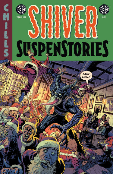 Pre-order comic book EC Shiver SuspenStories 3 #1 Cover A by Dustin Weaver from Oni Press, featuring dark horror artwork.