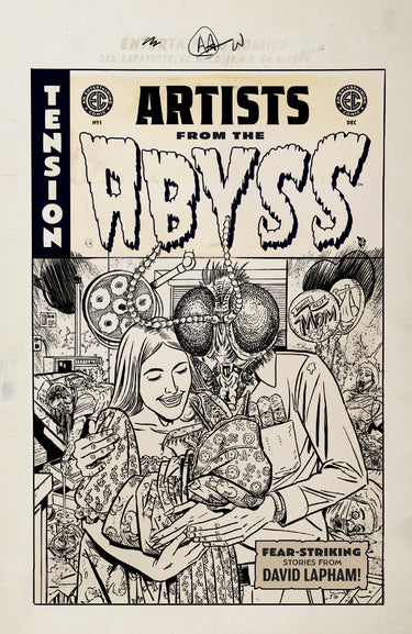 EC Artists from the Abyss David Lapham #1 Cvr B David Lapham B&W Artist Edition Var RI 1:20 Variant cover by David Lapham