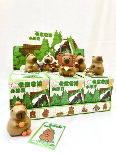 BCmini Capybara Vol.1 blind box featuring a collectible capybara figure inside a sealed packaging.