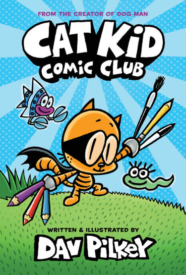 Cover of Scholastic Inc. Cat Kid Comic Club Vol 1 graphic novel featuring colorful cartoon characters and comic-style artwork.
