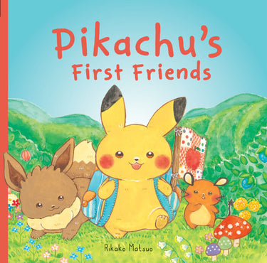 Cover of Scholastic Inc.'s Pikachu's First Friends book showing Pikachu and other Pokémon characters on the front page.