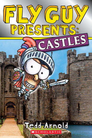 Scholastic Inc. Fly Guy Presents Castles book cover featuring colorful illustrations of castles and characters for children.