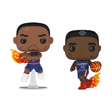 Dennis Rodman and Isiah Thomas 8-Bit NBA Jam Pop! Vinyl Figures 2-Pack outside the box