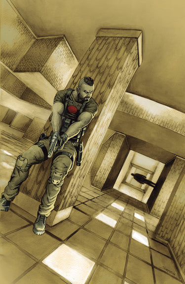 Valiant Beyond Bloodshot #8--Toy Soldiers #2 Finale Variant C Sanz Full Art