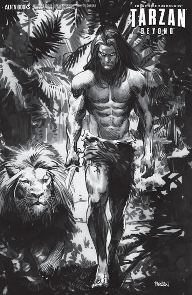 Tarzan Beyond #3 Variant D Panosian B&w