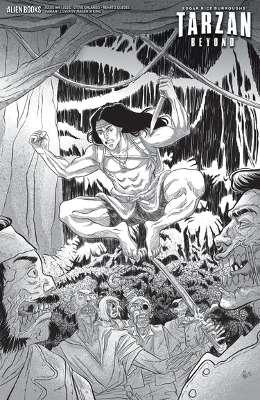Tarzan Beyond #4 Variant D King B&w