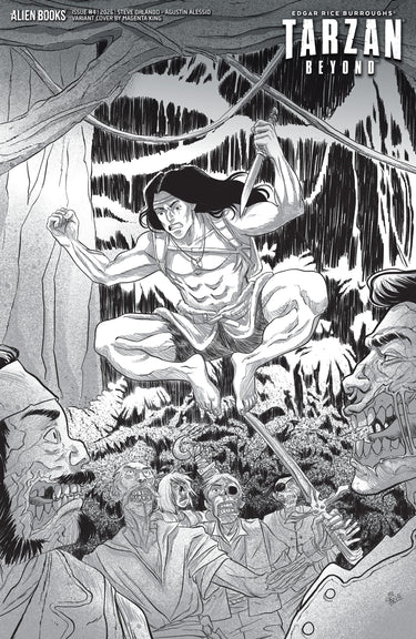 Tarzan Beyond #4 Variant D King B&w