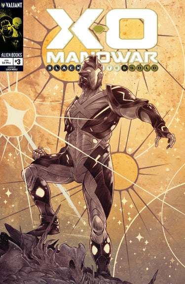 X-O Manowar: Black White & Gold #3 Cvr A Merli