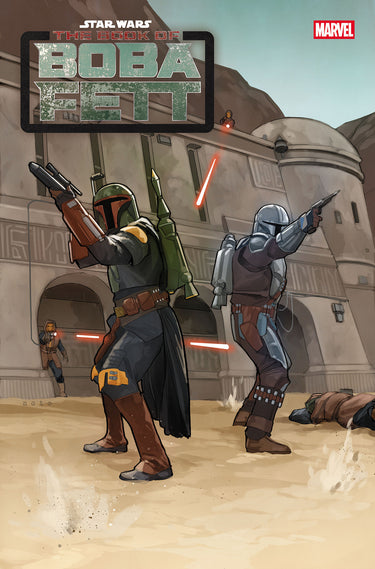 Pre-order Marvel Star Wars: The Book of Boba Fett #7 comic book featuring Boba Fett in armor and Mandalorian imagery.