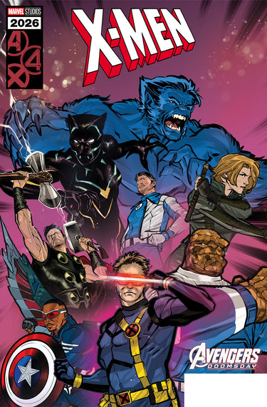 Pre-order Marvel X-Men #41 comic featuring Guilherme Balbi's Doomsday Variant artwork, collectible Marvel Studios comic book.