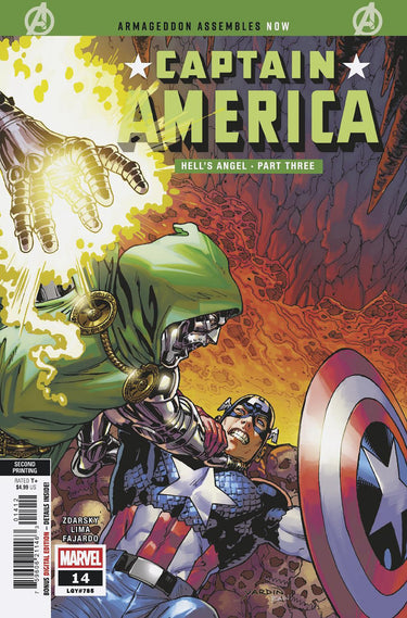 Captain America #14 David Yardin 2nd Printing Variant ARM